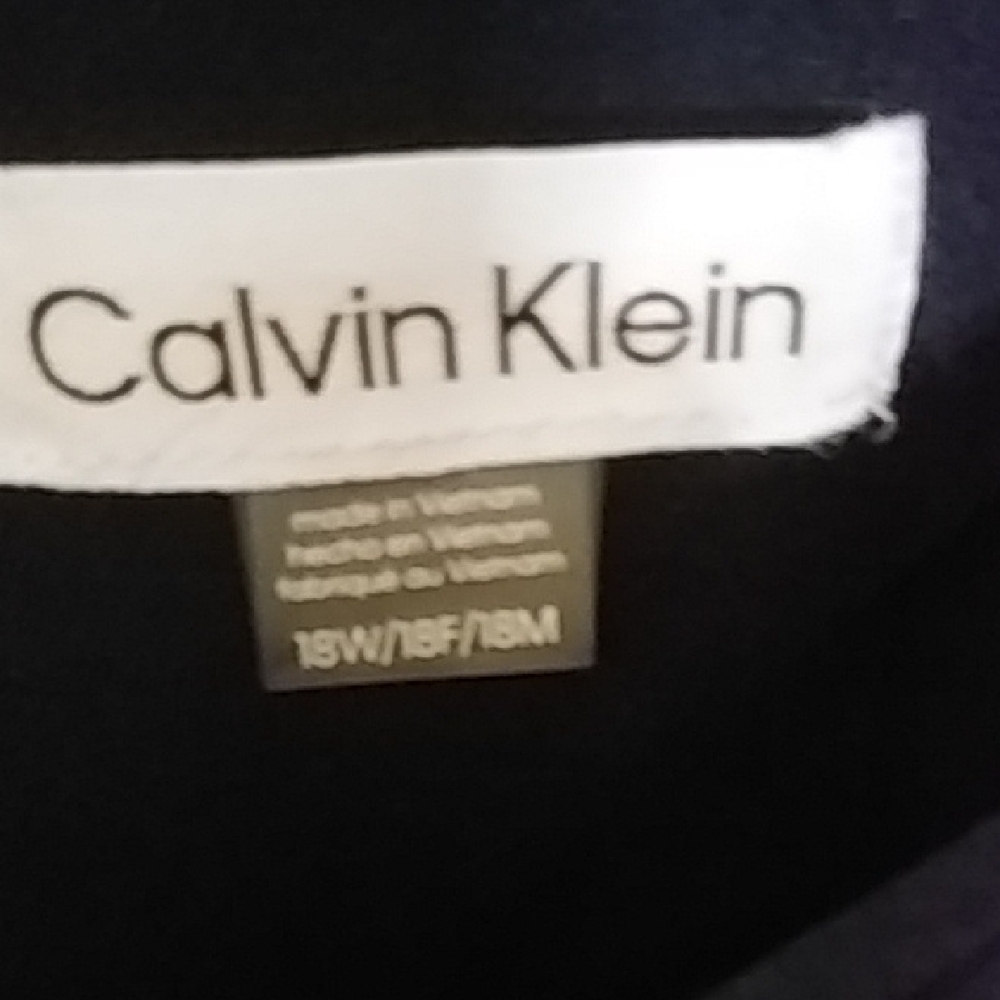 Calvin Klein Navy Long Sleeve Dress - Picture 5 of 12